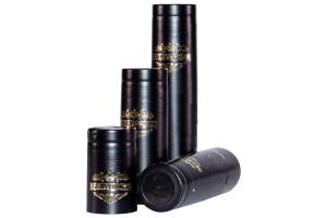 Термоколпачки для винных бутылок Beervingem 32x55, черные, 25 шт