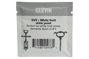 Винные дрожжи Gervin "White Fruit Wine GV5", 5 г