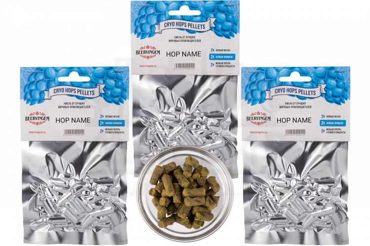 Комплект: Хмель Beervingem "Mosaic Cryo Hops", 25 г, 3 шт.